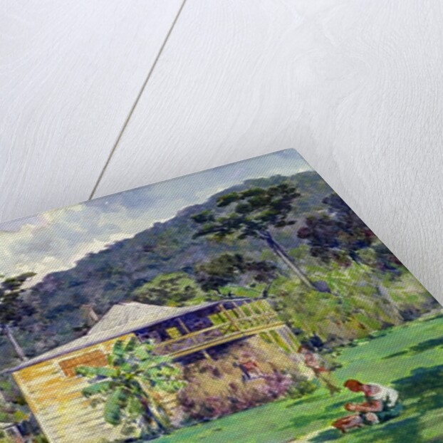 Vailima, 1892, home of Robert Louis Stevenson on Samoa by Count Girolamo Pieri Nerli