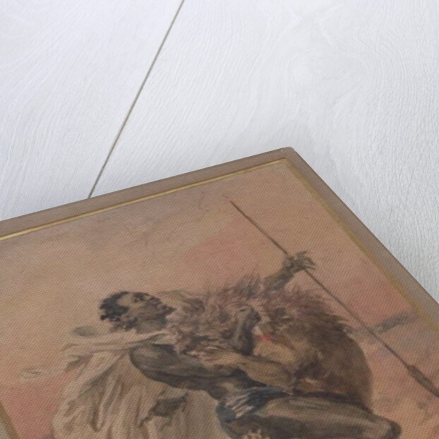 Struggle between a Warrior and a Lion by Alexandre Colin