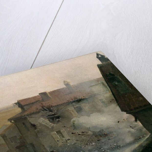 A War-torn Village by Jean-Baptiste Edouard Detaille