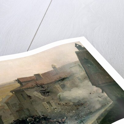 A War-torn Village by Jean-Baptiste Edouard Detaille