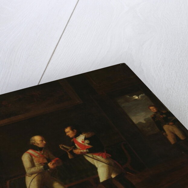 Meeting of Napoleon Bonaparte and Archduke Charles of Austria at Stammersdorf, 17th December 1808 by Marie Nicolas Ponce-Camus