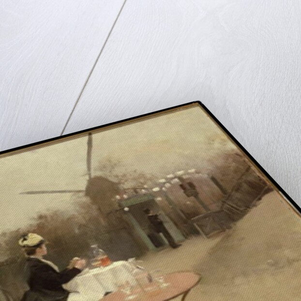 Eating Al Fresco by Ramon Casas i Carbo