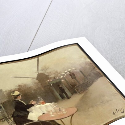 Eating Al Fresco by Ramon Casas i Carbo