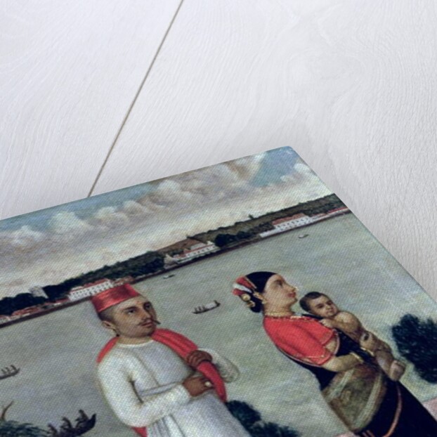 Young Man of Angraca with a Young Woman and Baby from Pano, Goa School by Indian School