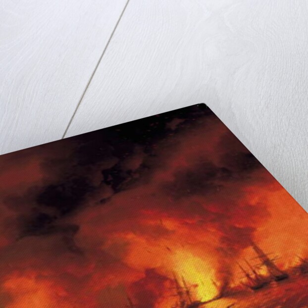 The Battle of Sinop on 18th November 1853 by Ivan Konstantinovich Aivazovsky