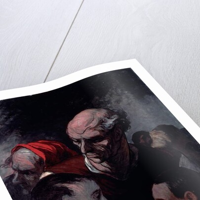 Family in a Barricade during the Paris Commune of 1870 by Honore Daumier