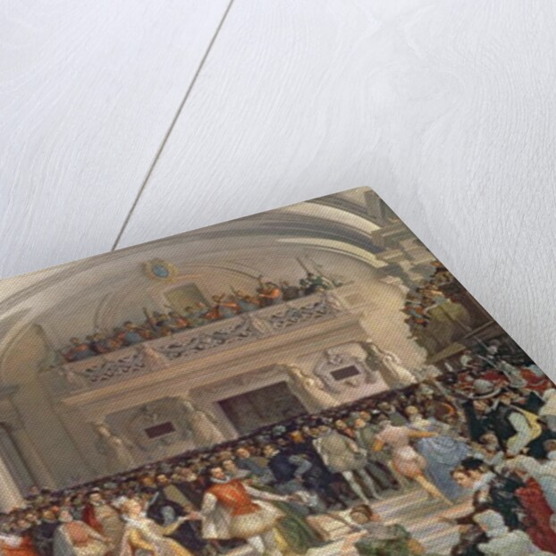 The Wedding of Henri de Bourbon, King of Navarre, to Marguerite de Valois in the presence of Catherine de Medici and Charles IX in 1572, 1862 by Edmond Lechevallier-Chevignard