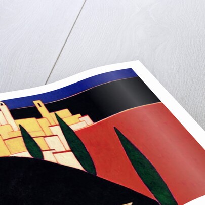 San Gimignano with Sheep, 1999 by Eithne Donne