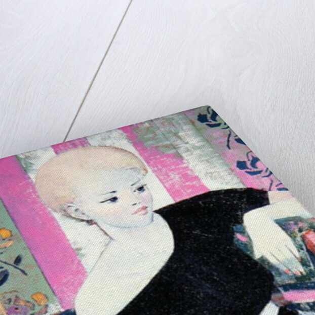 Girl with Rose by Endre Roder