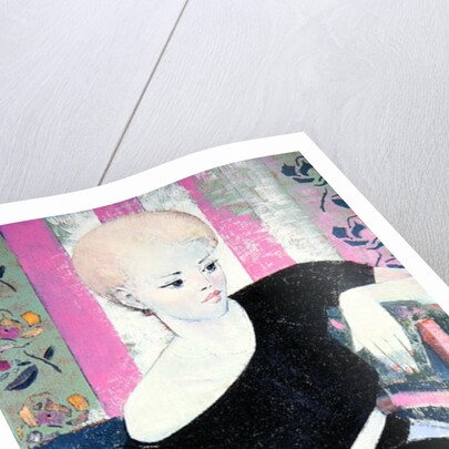 Girl with Rose by Endre Roder