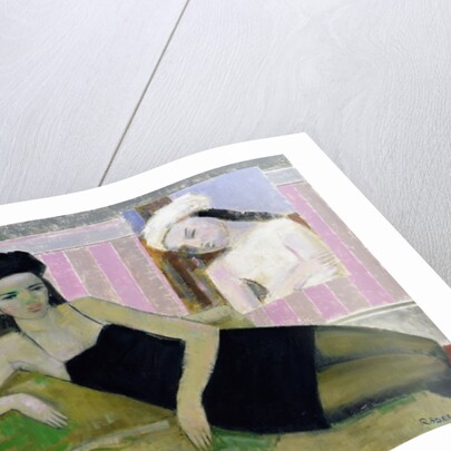 Antoinette and a detail from Balthus, 1994 by Endre Roder