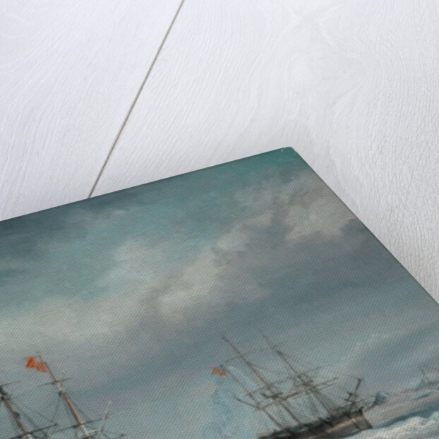 The Jane, Viewforth and Middleton fast in the ice, 1835 by Thomas A. Binks