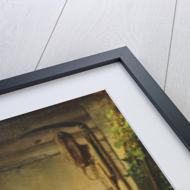 A Girl Feeding Hens, 1839 by Carl Timoleon von Neff