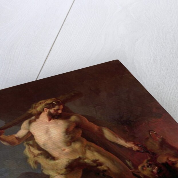 Hercules Removes Cerberus from the Gates of Hell, 1855 by Johann Koler