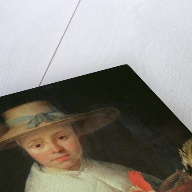 Girl with a Rooster by Jacob Gerritsz Cuyp