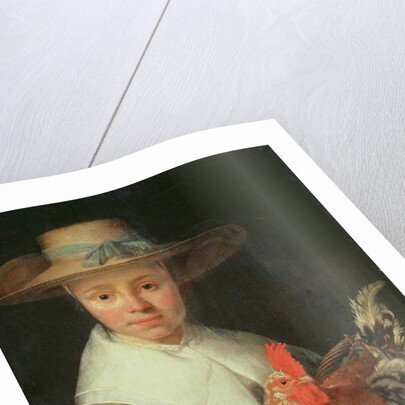 Girl with a Rooster by Jacob Gerritsz Cuyp