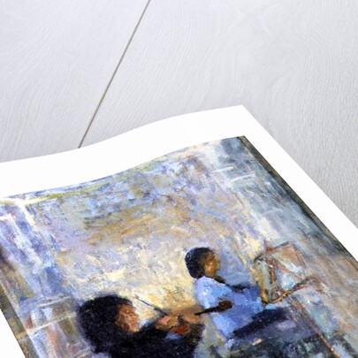 Hayley and Her Violin, 1997 by Patricia Espir