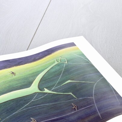 White Horse Hill, Uffington, 1992 by Evangeline Dickson