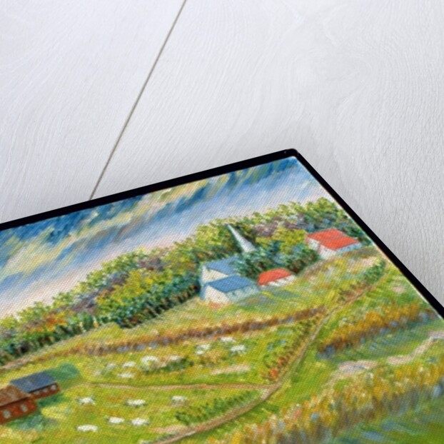 Farm with Sheep, Les Eboullement by Patricia Eyre