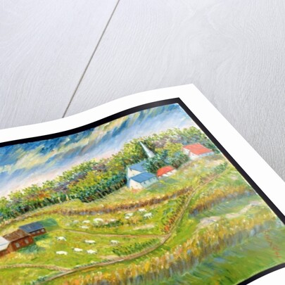 Farm with Sheep, Les Eboullement by Patricia Eyre