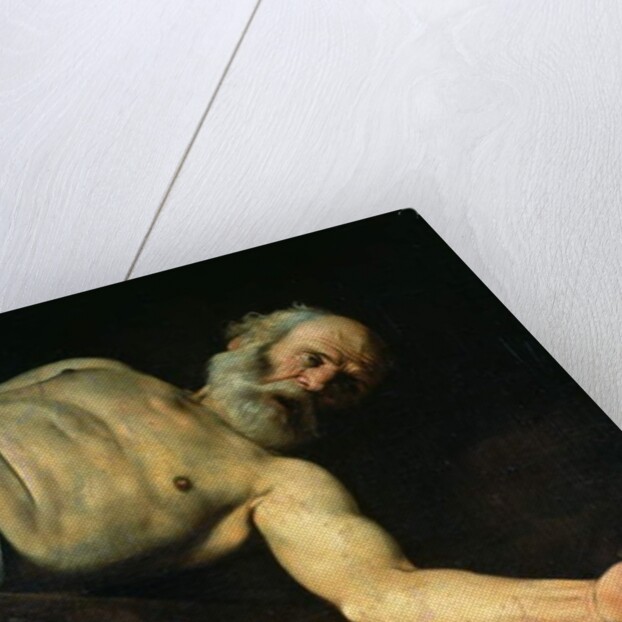 The Crucifixion of St. Peter, detail of St. Peter, 1600-01 by Michelangelo Merisi da Caravaggio