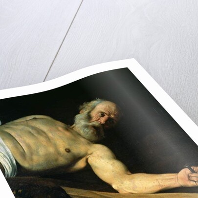 The Crucifixion of St. Peter, detail of St. Peter, 1600-01 by Michelangelo Merisi da Caravaggio