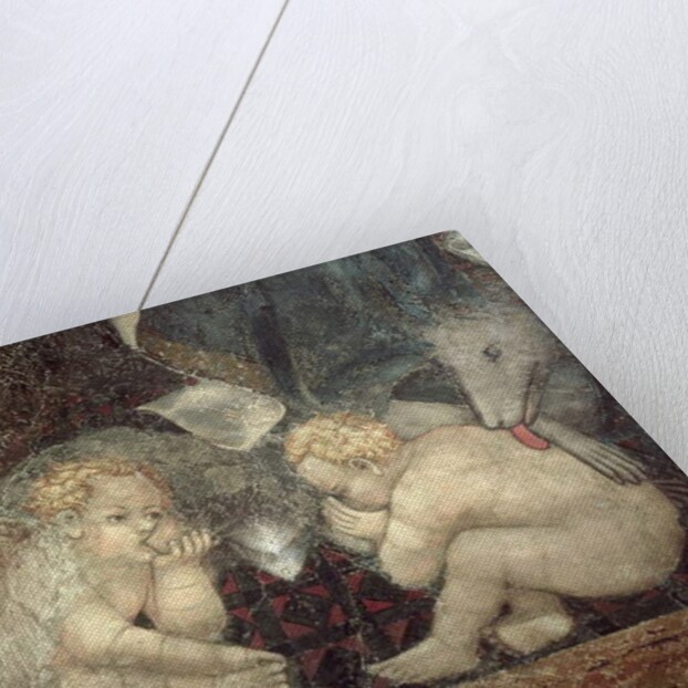 Allegory of Good Government, detail of Romulus and Remus, 1338-40 by Ambrogio Lorenzetti