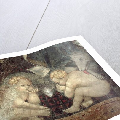 Allegory of Good Government, detail of Romulus and Remus, 1338-40 by Ambrogio Lorenzetti