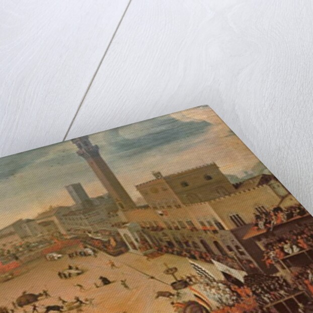 Festival in the Piazza del Campo, Siena by Vincenzo Rustici