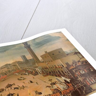 Festival in the Piazza del Campo, Siena by Vincenzo Rustici