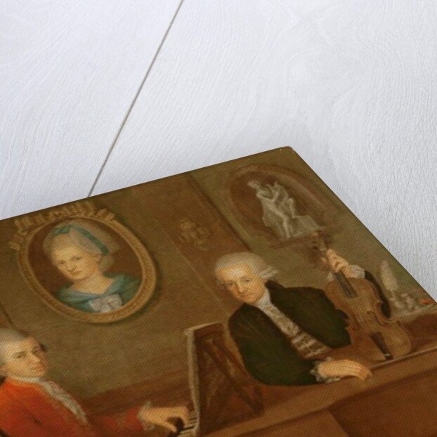 The Mozart family, 1780-81 by Johann Nepomuk della Croce
