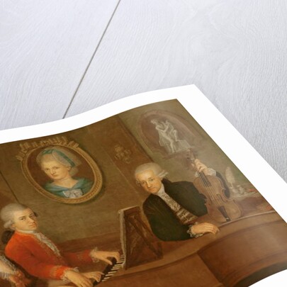 The Mozart family, 1780-81 by Johann Nepomuk della Croce