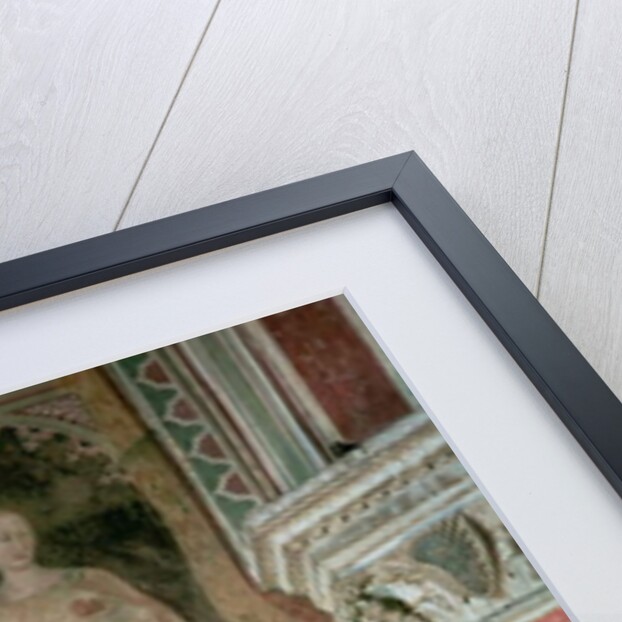 The Church Militant and Triumphant, in the Spanish Chapel, detail of Rhetoric, Cicero, Grammar and Aelius Donatus, 1366-68 by Andrea di Bonaiuto