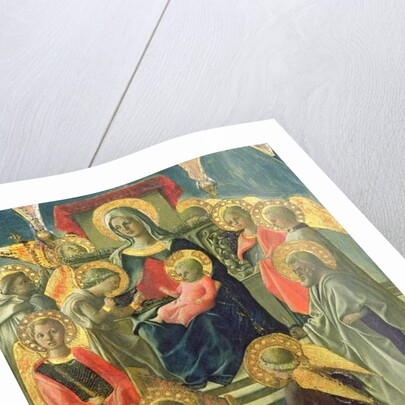 Madonna and Child Enthroned with Angels and Saints by Fra Filippo Lippi