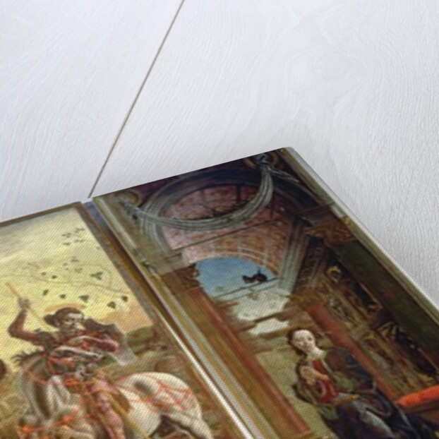 Polyptych depicting St. George and the Dragon and the Annunciation, 1469 by Cosimo Tura