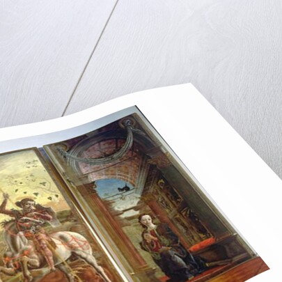 Polyptych depicting St. George and the Dragon and the Annunciation, 1469 by Cosimo Tura