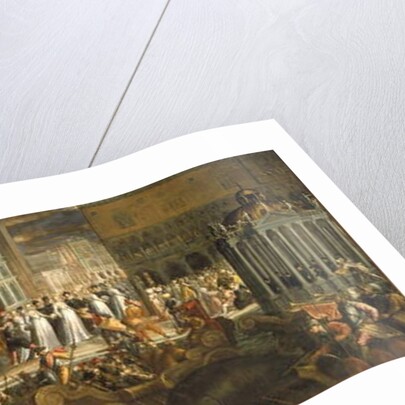 The Arrival of Morosina Morosini Grimani at the Palazzo Ducale, Venice by Italian School