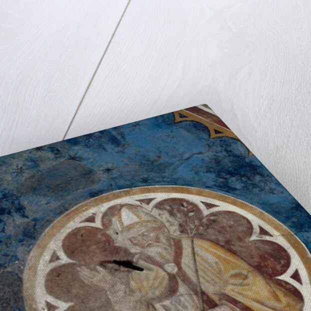 A Bishop saint, detail of the fourth span of the ceiling by Agostino di Marsiglio