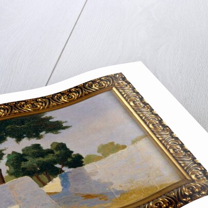Landscape with white walls by Damaso Bianchi