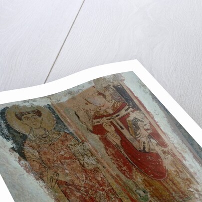 A deacon saint and a bishop saint by Byzantine School
