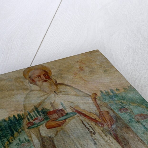 St. Romuald, founder of the Carthusian Monastery in Camaldoli, detail by Italian School