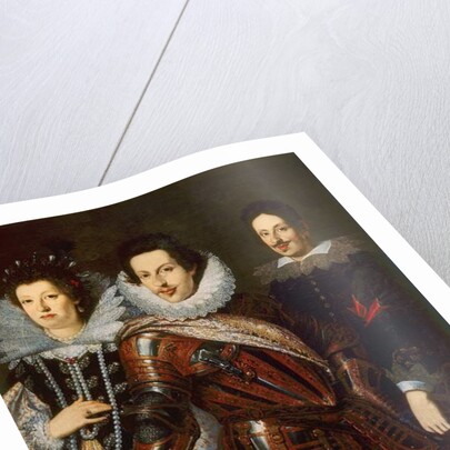 Portrait of Marie Madeleine of Austria, Cosimo II and Ferdinand II de Medici, c.1640 by Justus Sustermans