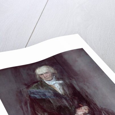 Portrait of Beethoven (unfinished) by Barry Fantoni