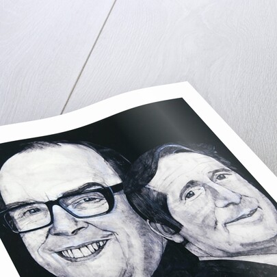 Portrait of Morecambe and Wise by Barry Fantoni