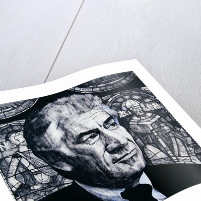 Portrait of Leonard Bernstein by Barry Fantoni