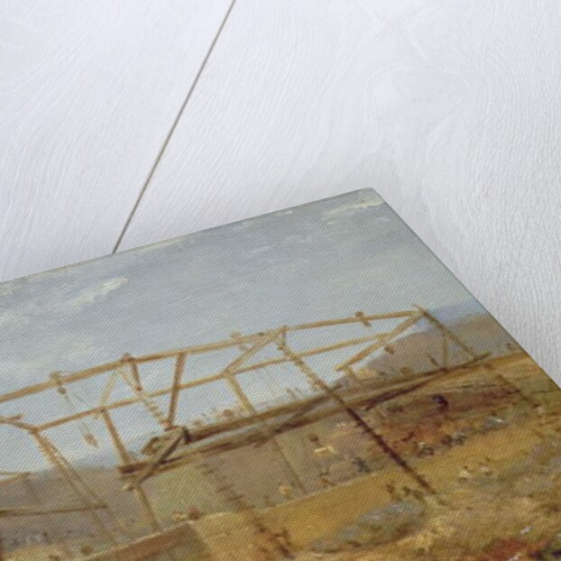 Spur Points of Piers of Inner Harbour, with Cofferdam, May 1829 by Robert Mackreth