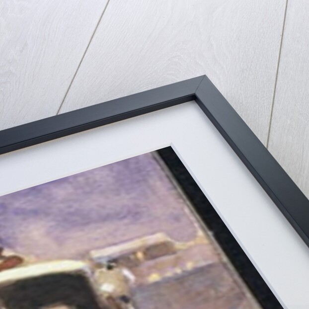 Christmas Card with a Hansom Cab by Joseph Crawhall