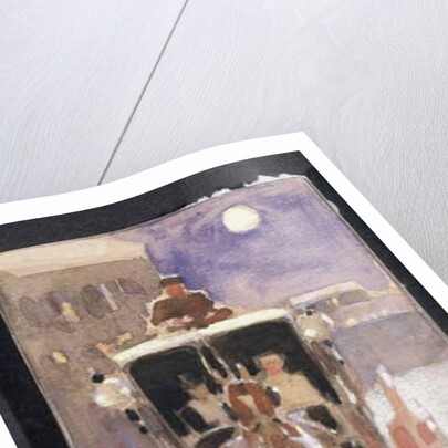 Christmas Card with a Hansom Cab by Joseph Crawhall