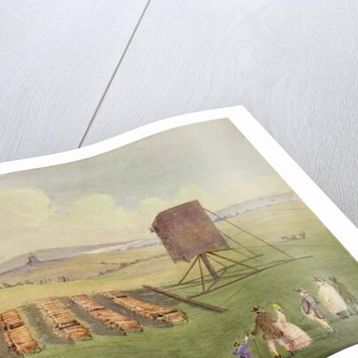 Moving the Windmill, 1797 by English School