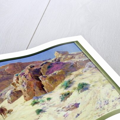 Caravan in the Desert by Eugene Alexis Girardet